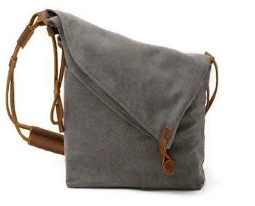 Rostro - Elegante borsa a tracolla in tela con cinghie in pelle - Rango - bag Shoulder Bags women Women's shoulder bag - Concept Palermo