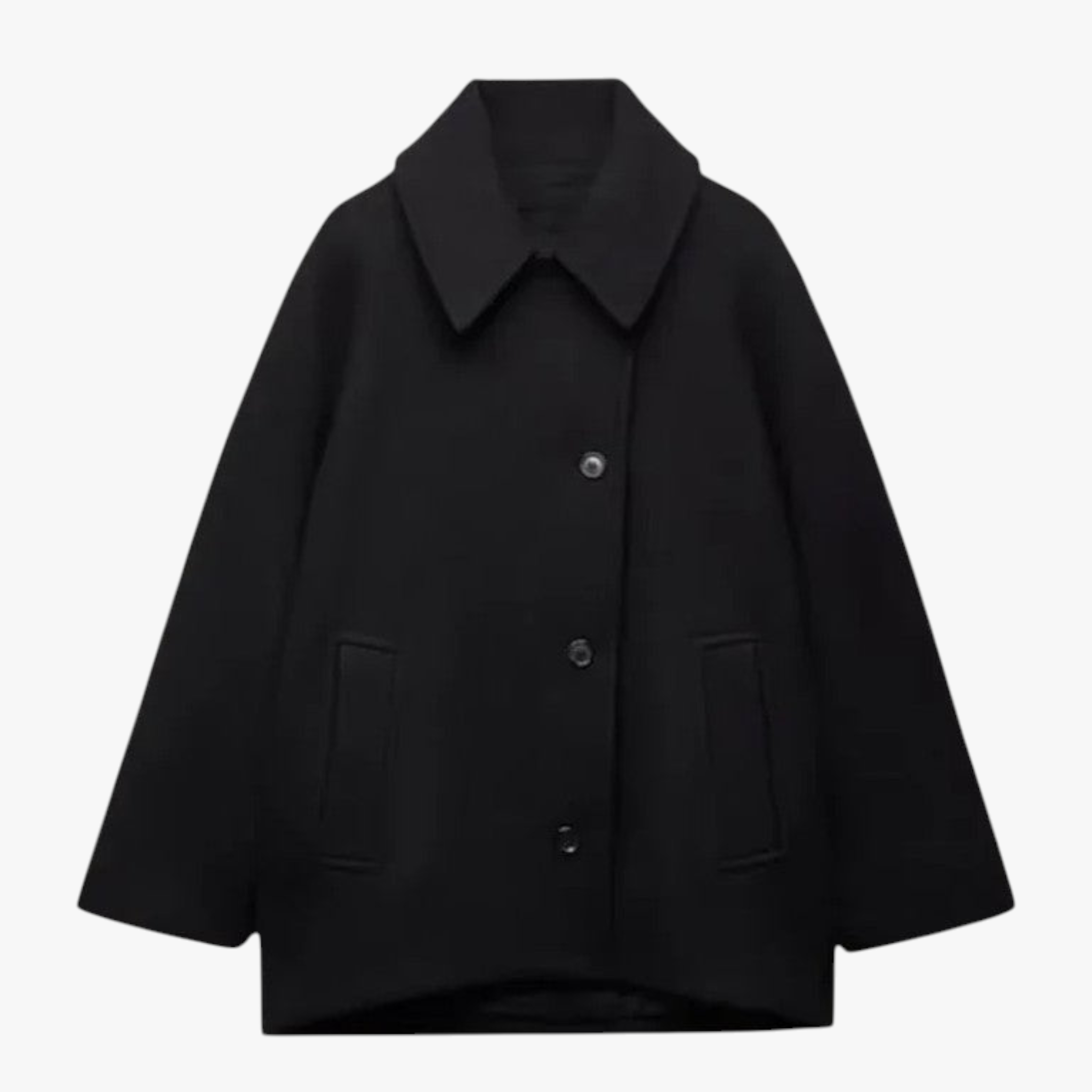 Athalia | Cappotto Lungo Donna Oversize Elegante - Nero - abbigliamento donna abito invernale cappotto caldo cappotto eleganza cappotto invernale cappotto lana cappotto lungo cappotto oversize donna moda trendy stile invernale - Concept Palermo