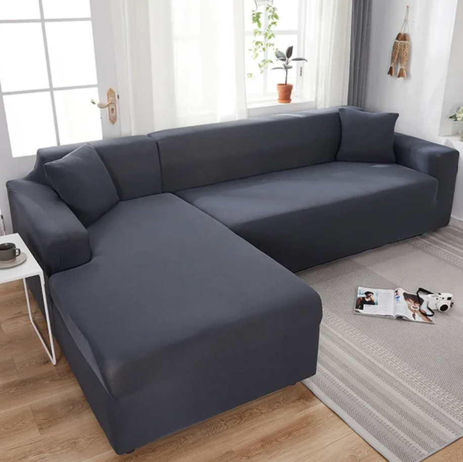 SofCove - Copridivano lavabile | prolunga la durata, idrorepellente, elastico - Grigio - cover elastic band Sofa Sofa cover Washable cover - Concept Palermo