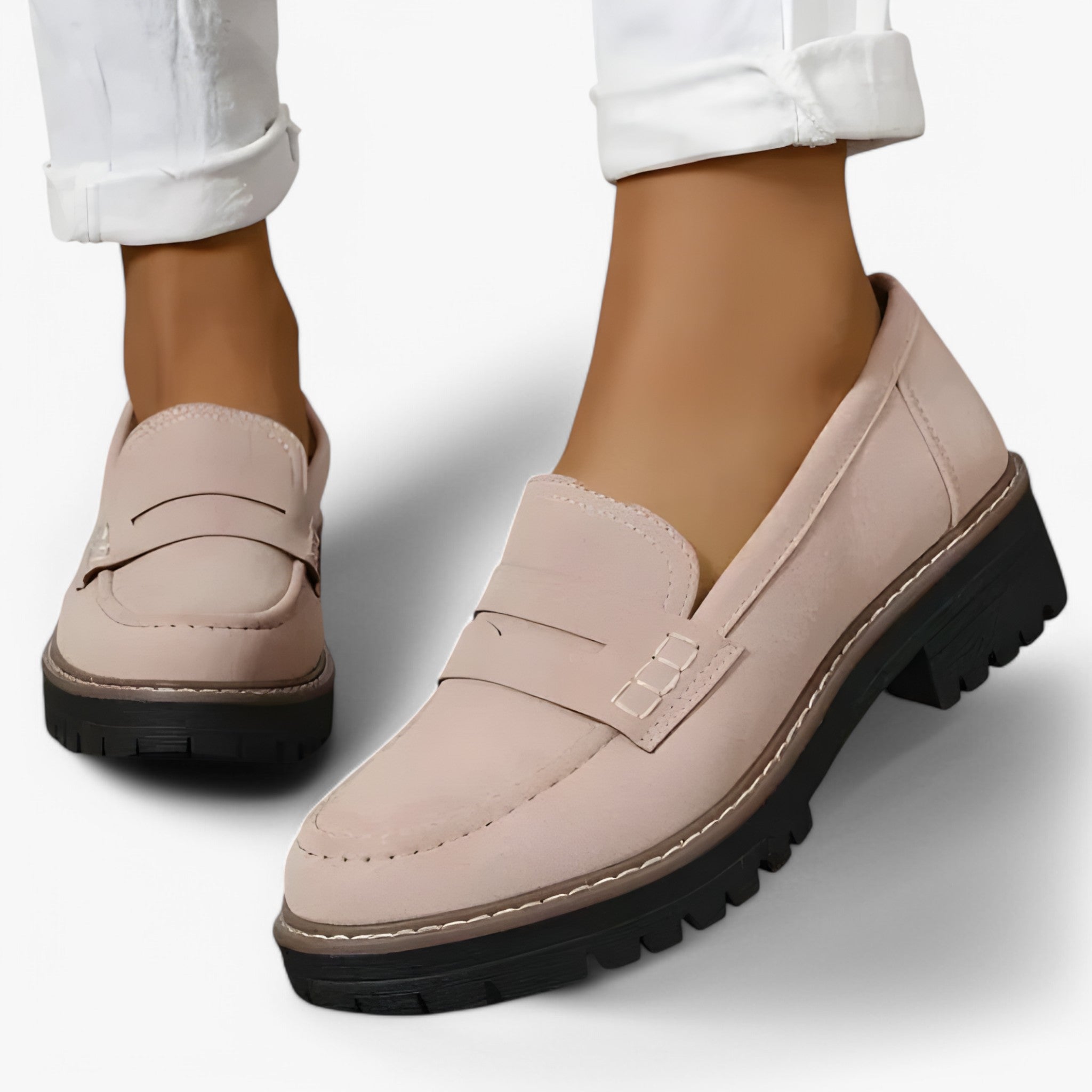 Flavia | Mocassini Tykkede per Donne - Beige - - Concept Palermo