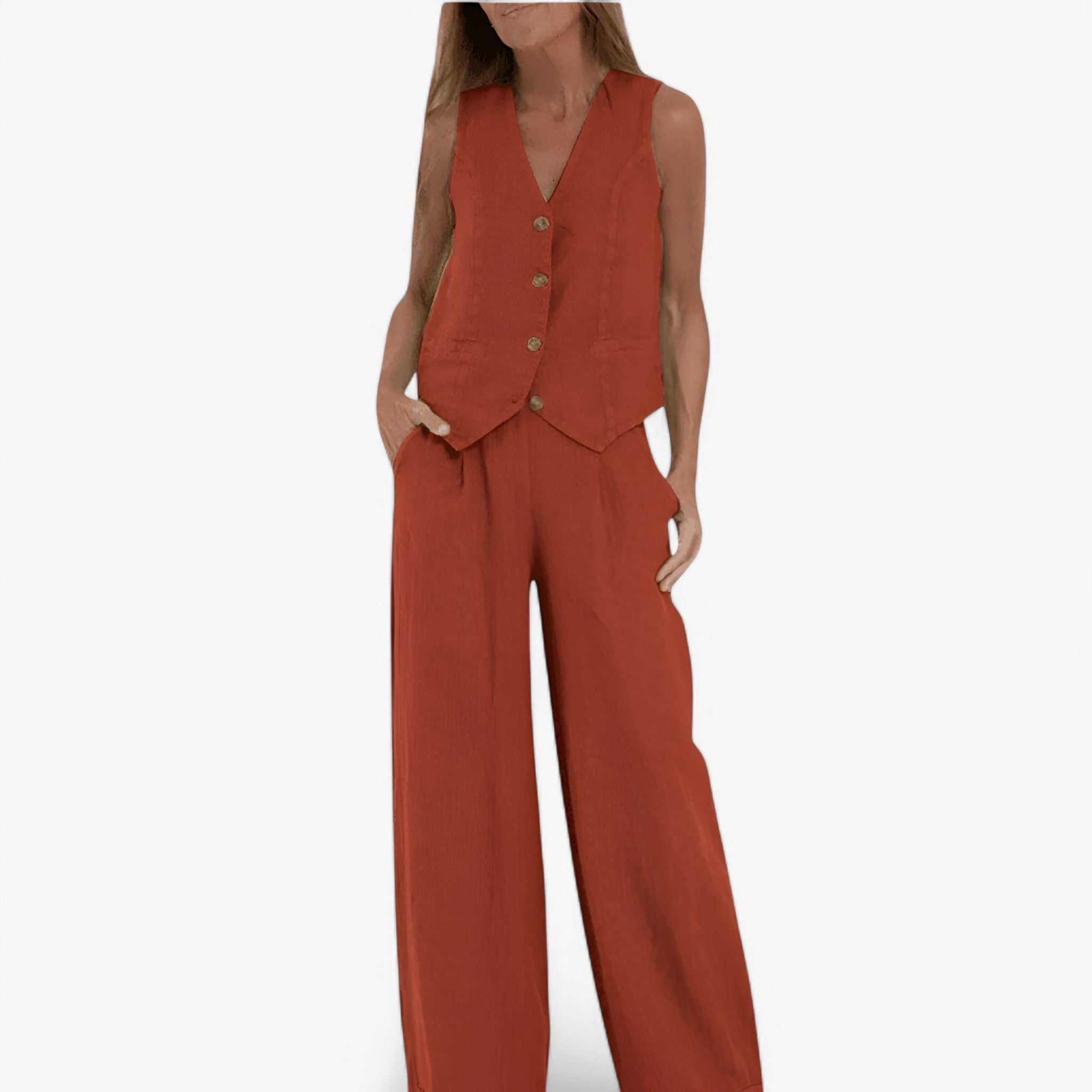 Lina | Gilet senza maniche (con pantaloni coordinati gratuiti) - - - Concept Palermo