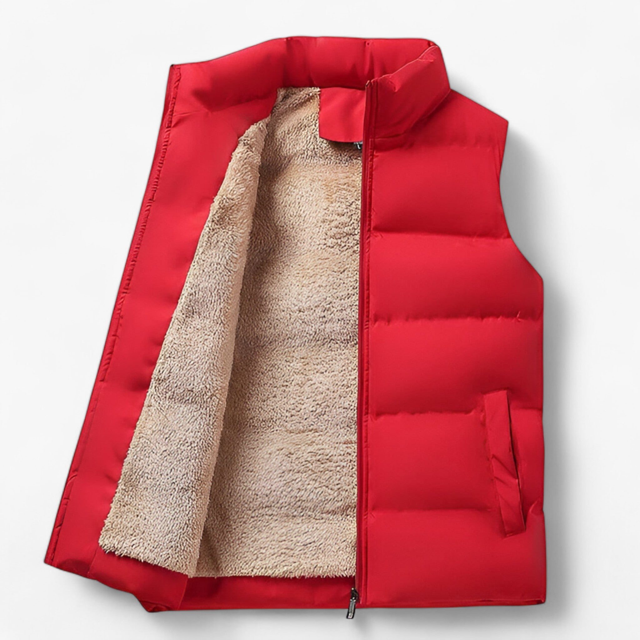 Dominic | Gilet Puffer - Calore invernale - Rosso - - Concept Palermo