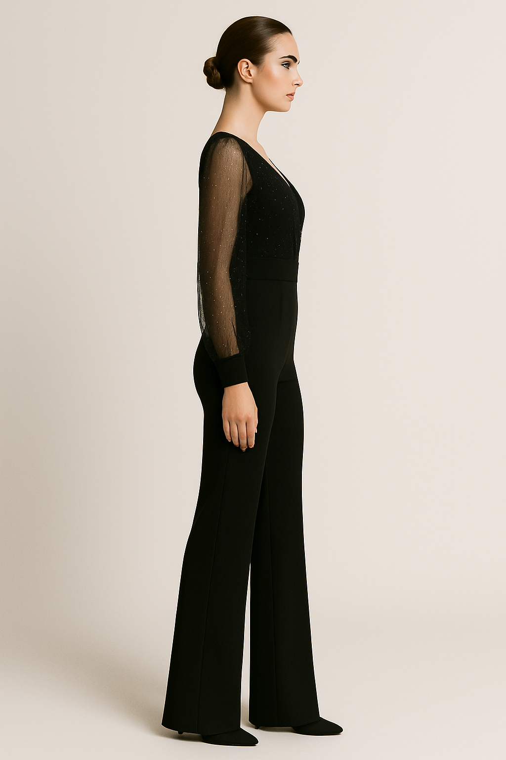 Celeste | Tuta con maniche trasparenti e glitter - - 12/28/2024 GOOD Summer/Jumpsuit - Concept Palermo