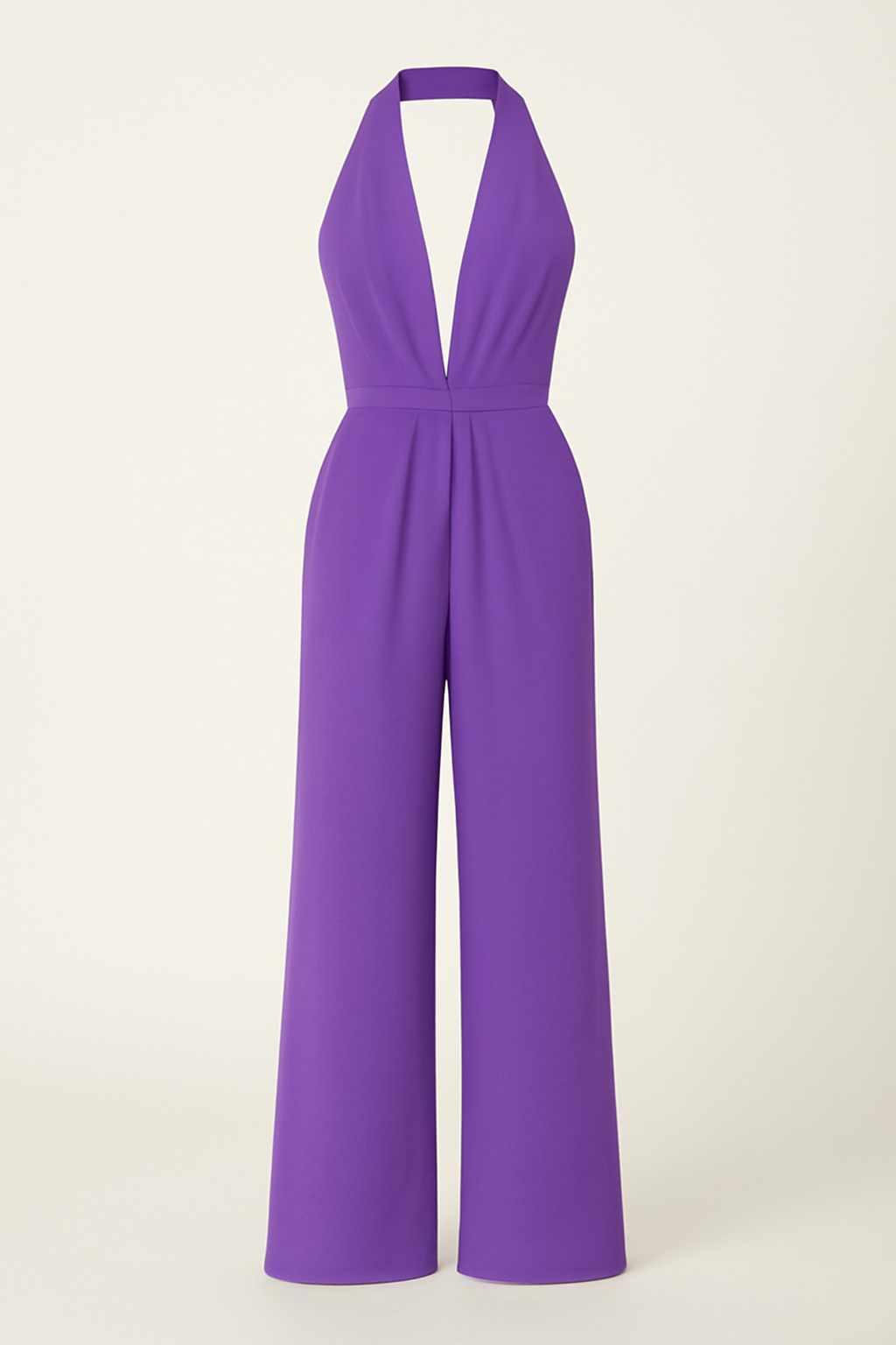 Sadie - Elegante salopette con scollo all'americana e tuta a gamba larga - Porpora - 12/28/2024 GOOD Summer/Jumpsuit - Concept Palermo