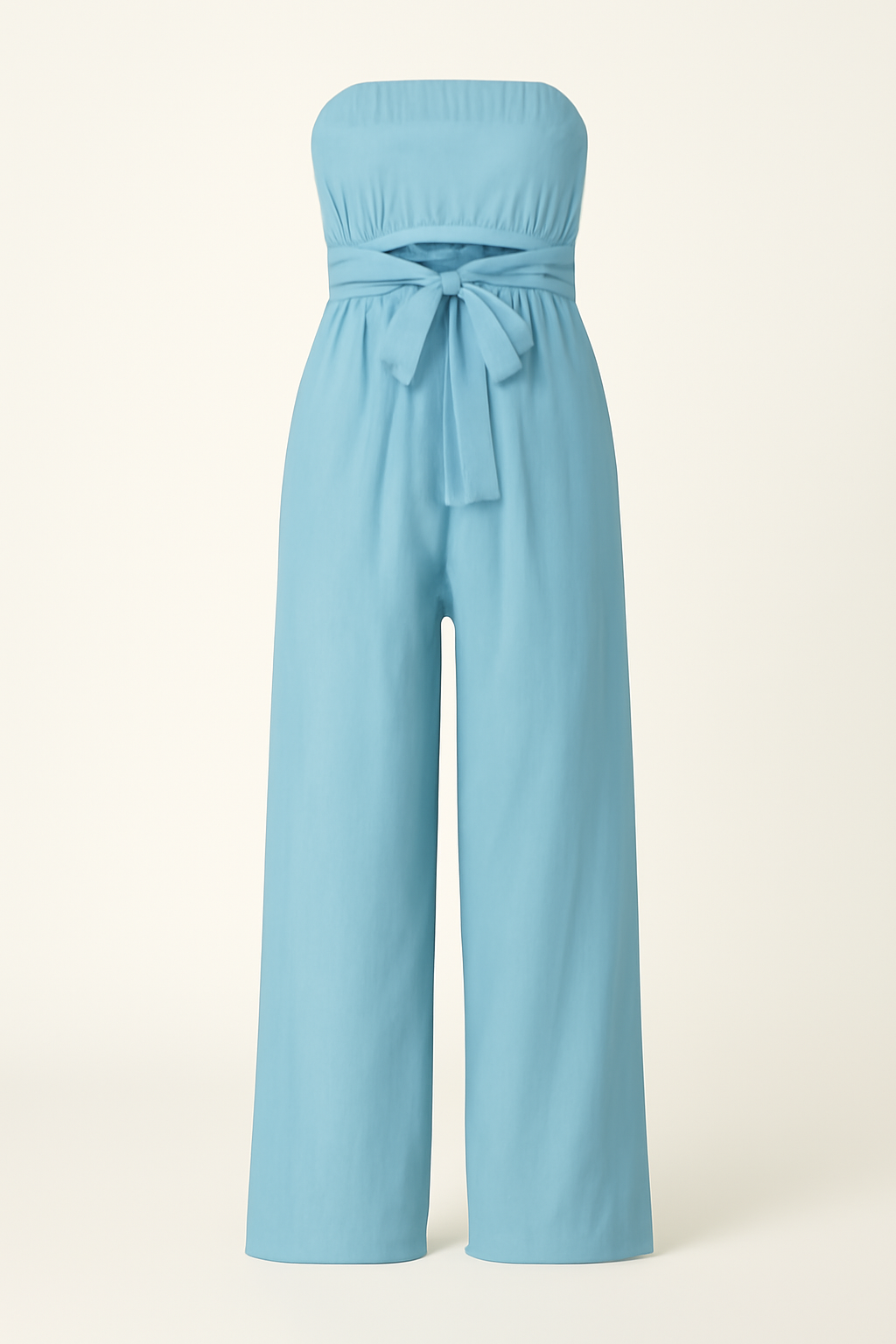 Bella | Tuta estiva senza spalline a gamba larga - Azzurro chiaro - 12/28/2024 Summer/Jumpsuit - Concept Palermo