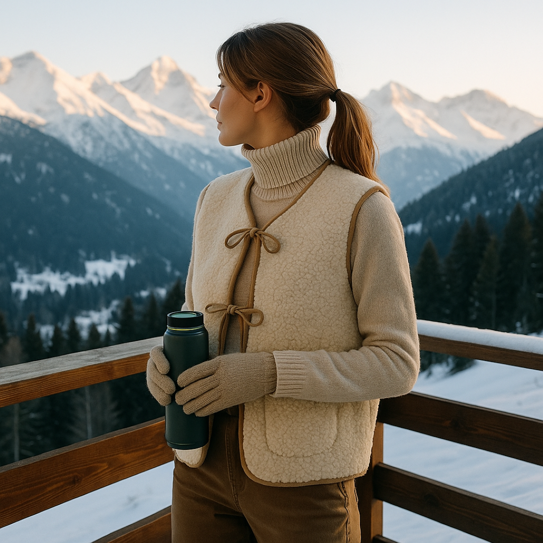 Cora | Cardigan effetto lana stile a strati, comfort classico - - vests - Concept Palermo