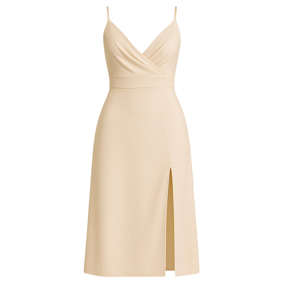 Felicity | Abito lungo in raso dove l'eleganza incontra il glamour moderno - Cachi - Dresses female dress Maxi Dresses - Concept Palermo