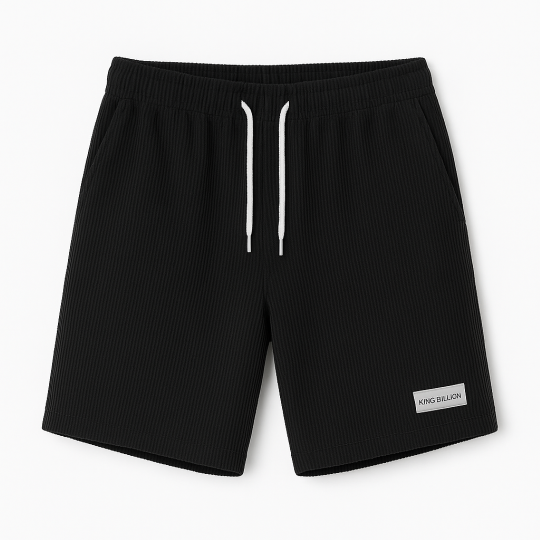 Soren | Pantaloncini in velluto a coste – Stile robusto, vestibilità comoda - Nero - short shorts for men - Concept Palermo
