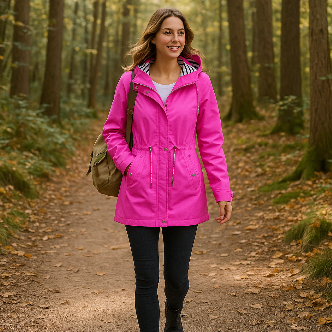 Beatrice | Parka impermeabile – Vestibilità regolabile con fodera del cappuccio a righe - - Damen spring summer women Women fashion - Concept Palermo