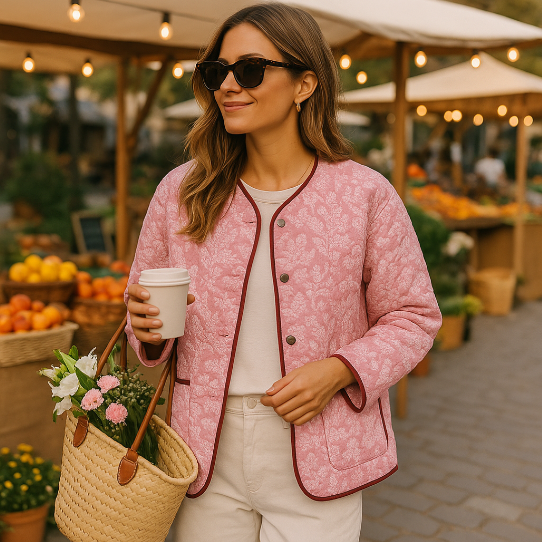 Heidi | Giacca trapuntata con motivo floreale - Comfort con un tocco vintage - - Denim Jackets Over-Index SC - Clothing Women Spring Women - Concept Palermo