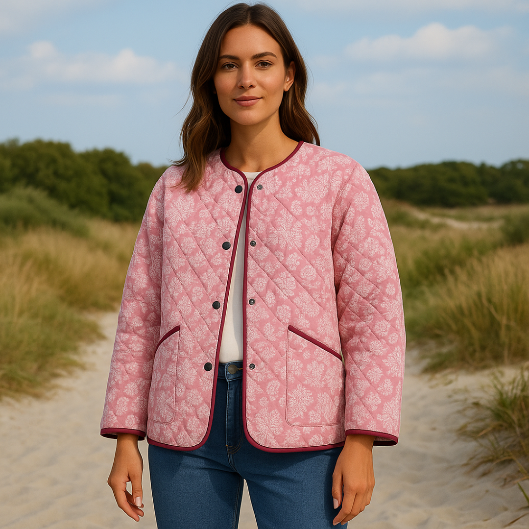 Heidi | Giacca trapuntata con motivo floreale - Comfort con un tocco vintage - - Denim Jackets Over-Index SC - Clothing Women Spring Women - Concept Palermo