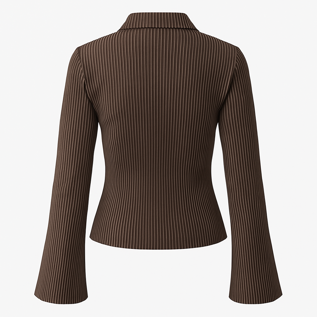 Katia | Camicetta aderente a righe con maniche svasate - - Bestsellers Blouse Dames Kleding - Concept Palermo
