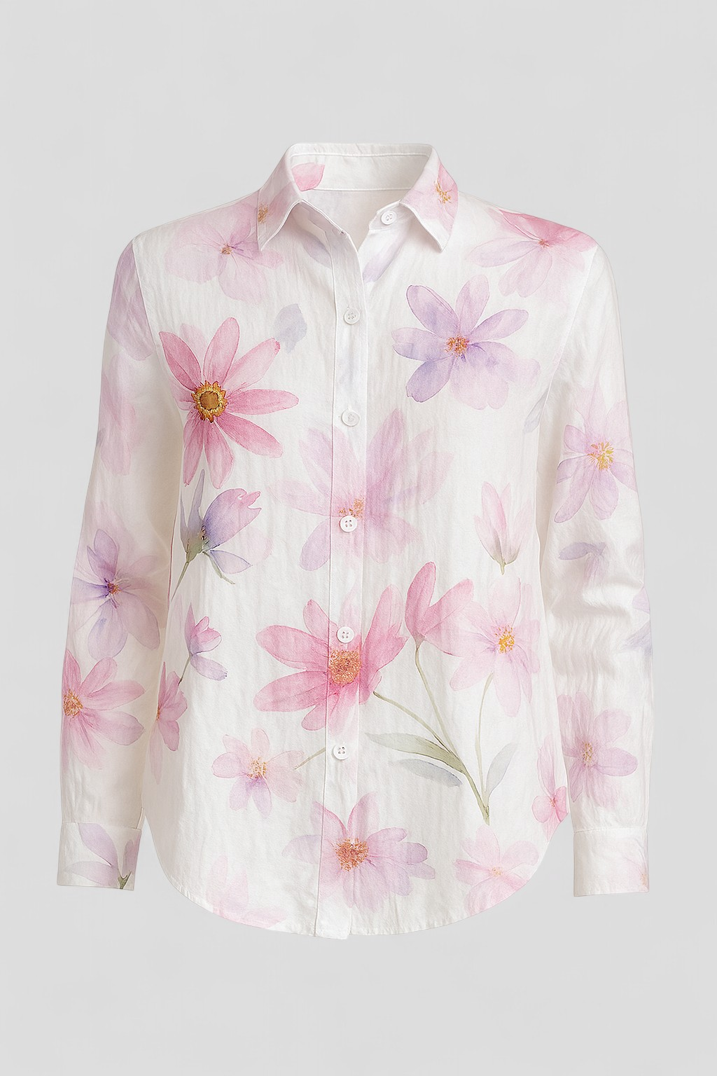 Norah | Blusa Donna Colorata con Stampa Unica - Bianco - abbigliamento casual blusa colorata blusa versatile comoda e stilosa gonna e blusa look giocoso moda estiva outfit unico stampa artistica taglie disponibili - Concept Palermo