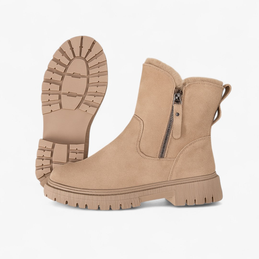 Alice | Stivali invernali in pelle scamosciata – Foderati in pelliccia sintetica, comodi - - 1209 Damen invierno Schuhe Damen - Concept Palermo