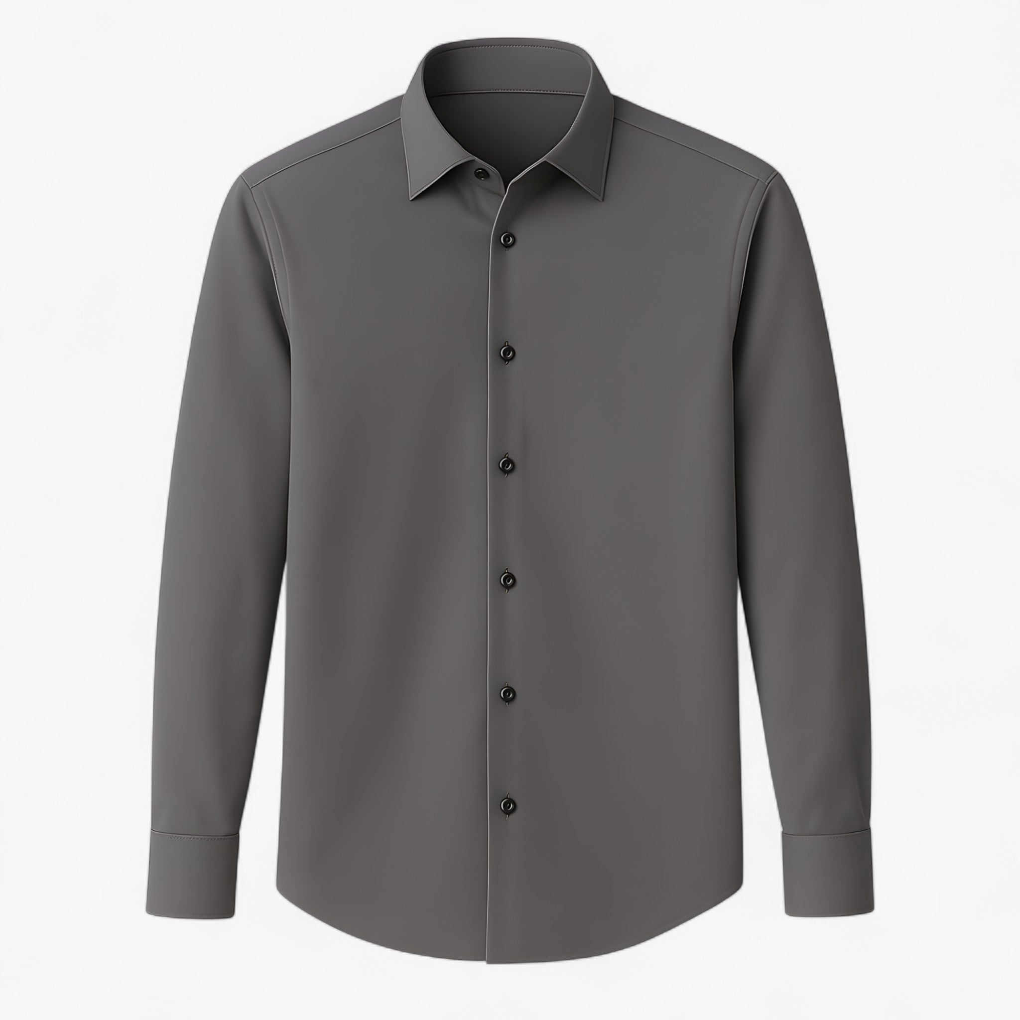 Thomas | Camicia da ufficio flessibile: linee pulite con flessibilità integrata - Grigio - 10/6/2024 clothing tshirts - Concept Palermo