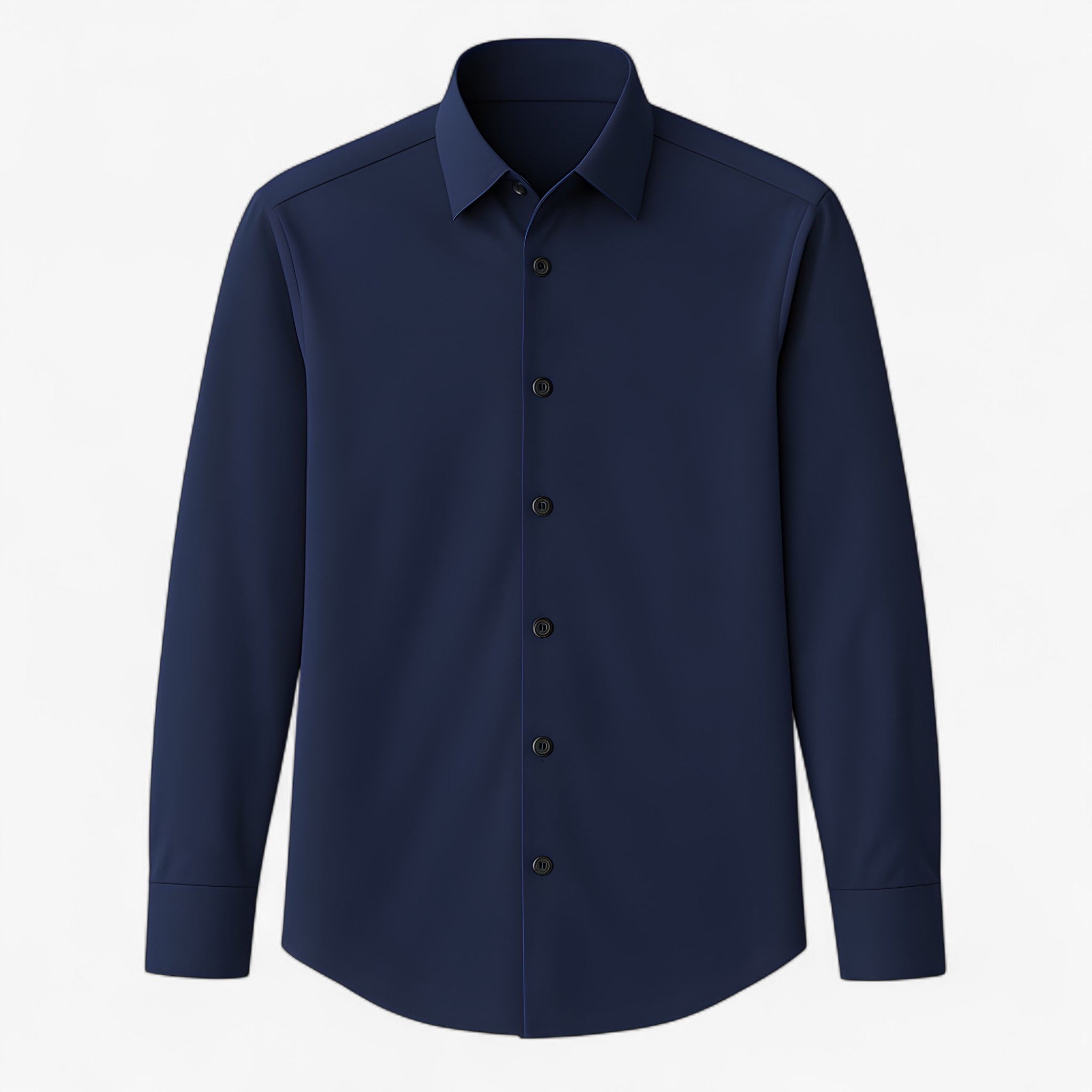 Thomas | Camicia da ufficio flessibile: linee pulite con flessibilità integrata - Marino - 10/6/2024 clothing tshirts - Concept Palermo