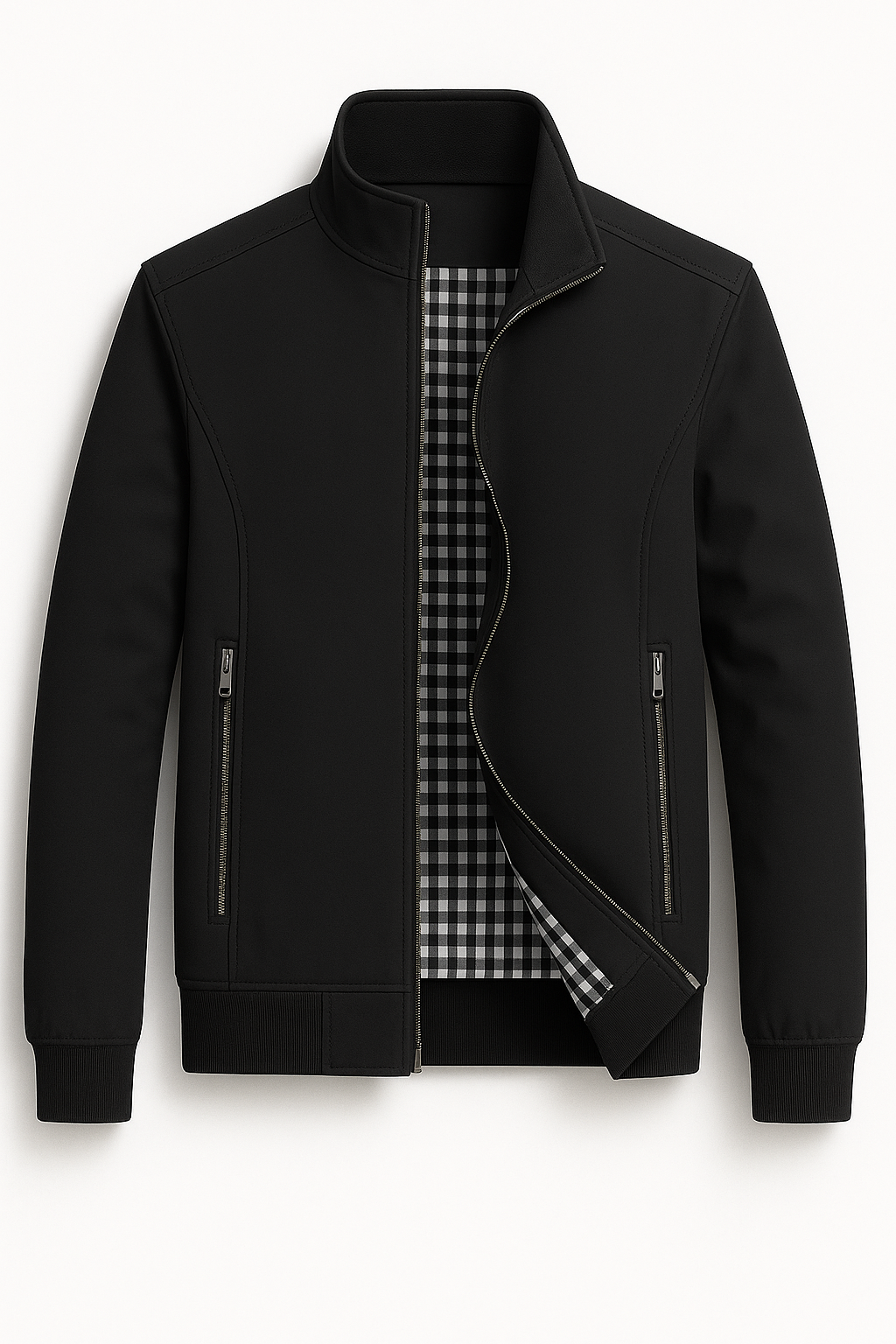 Gabriel | Giacca con zip da uomo – Look urbano elegante - Nero - Zomer - Concept Palermo