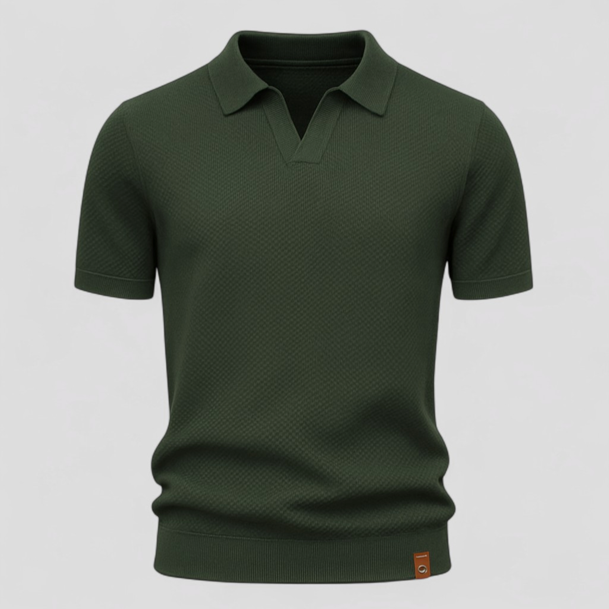 Rico | Polo Uomo Manica Corta Strutturata Elegante - Verde militare - abbigliamento maschile maglietta polo casual polo estiva polo fit slim polo in cotone polo moderno polo shirt elegante polo shirt strutturato polo shirt uomo t-shirt con colletto - Concept Palermo