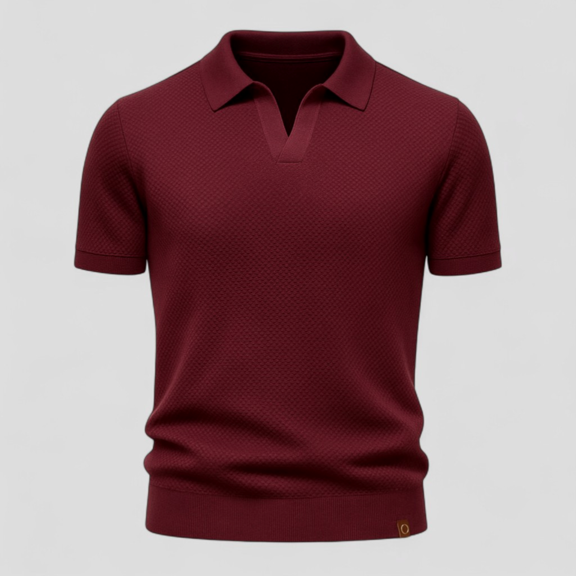 Rico | Polo Uomo Manica Corta Strutturata Elegante - Borgogna - abbigliamento maschile maglietta polo casual polo estiva polo fit slim polo in cotone polo moderno polo shirt elegante polo shirt strutturato polo shirt uomo t-shirt con colletto - Concept Palermo