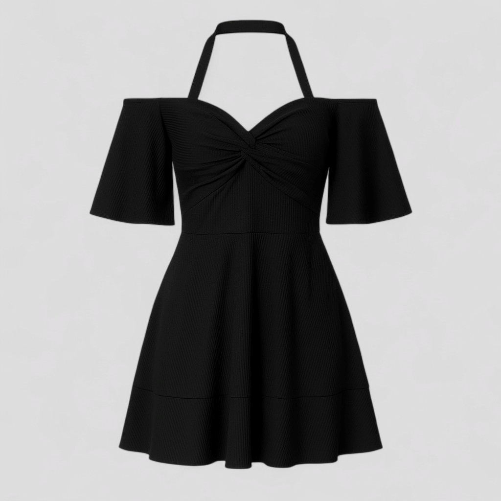 Noemi | Costume Intero Donna Elegante Maniche Lunghe - Nero - bikini elegante per curvy costume con gonna costume da bagno con maniche lunghe costume da bagno elegante costume da bagno per piscina costume da bagno traspirante costume intero costume taglie forti moda mare plus size swimsuit oversized - Concept Palermo