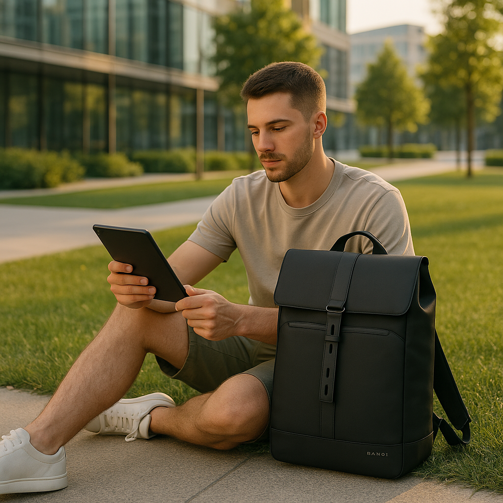 Leo | Zaino da viaggio multiscomparto impermeabile per laptop - - Backpacks - Concept Palermo
