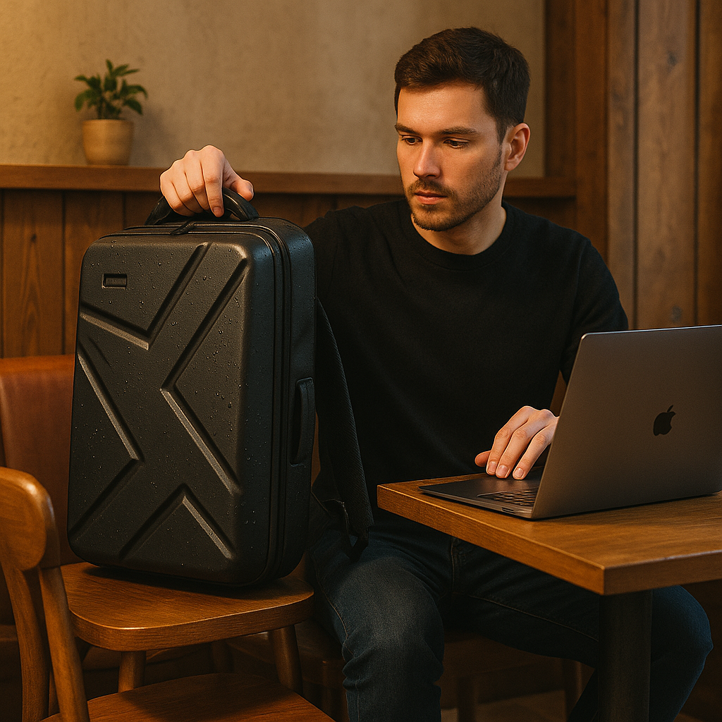 Gabi | Zaino rigido multifunzionale con porta USB - - Backpacks - Concept Palermo