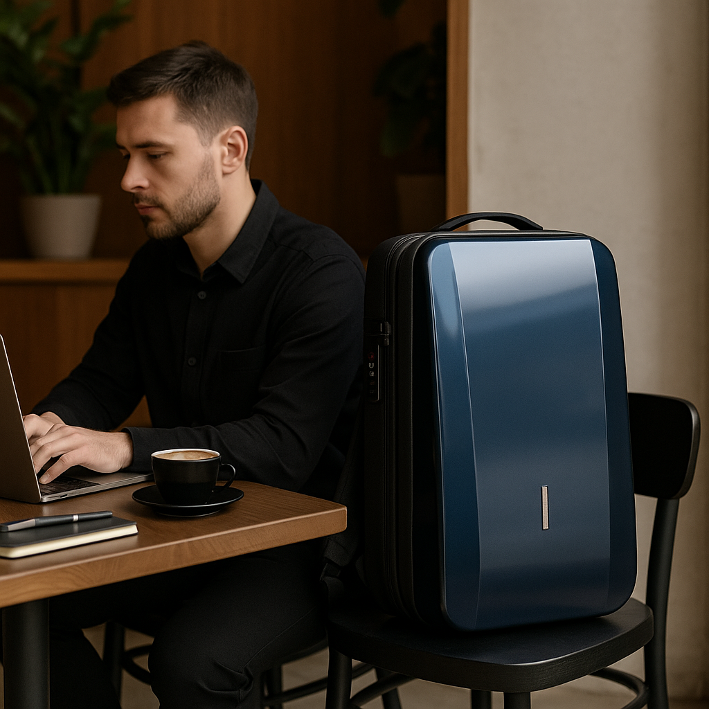 Renzo | Zaino antifurto in ABS con lucchetto integrato - - Backpacks - Concept Palermo