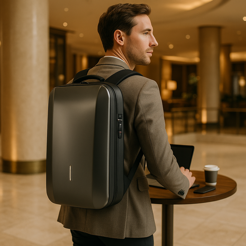 Renzo | Zaino antifurto in ABS con lucchetto integrato - - Backpacks - Concept Palermo