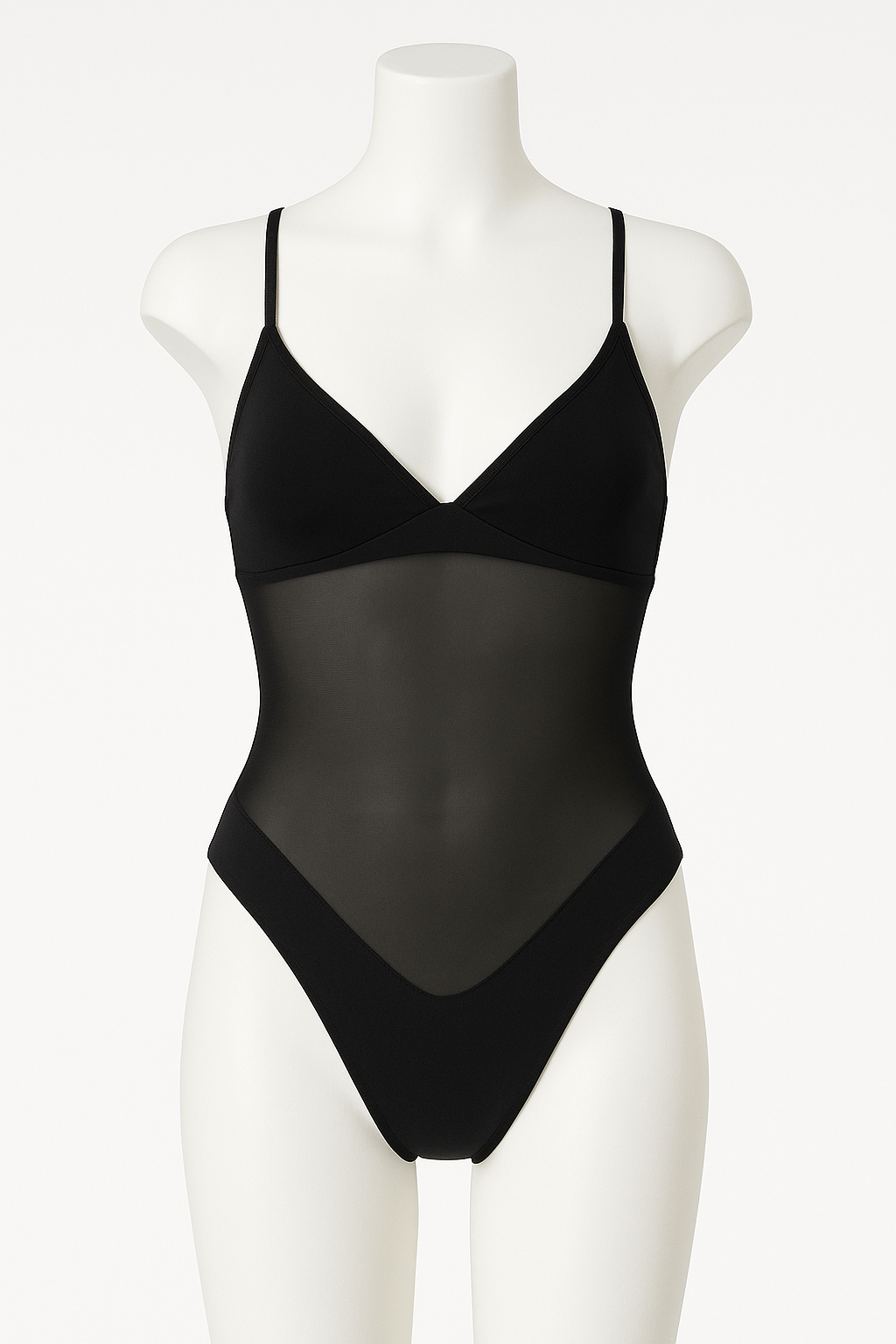 Selena | Body intero nero con inserti in tulle – Sensual Elegance - - hogar - Concept Palermo