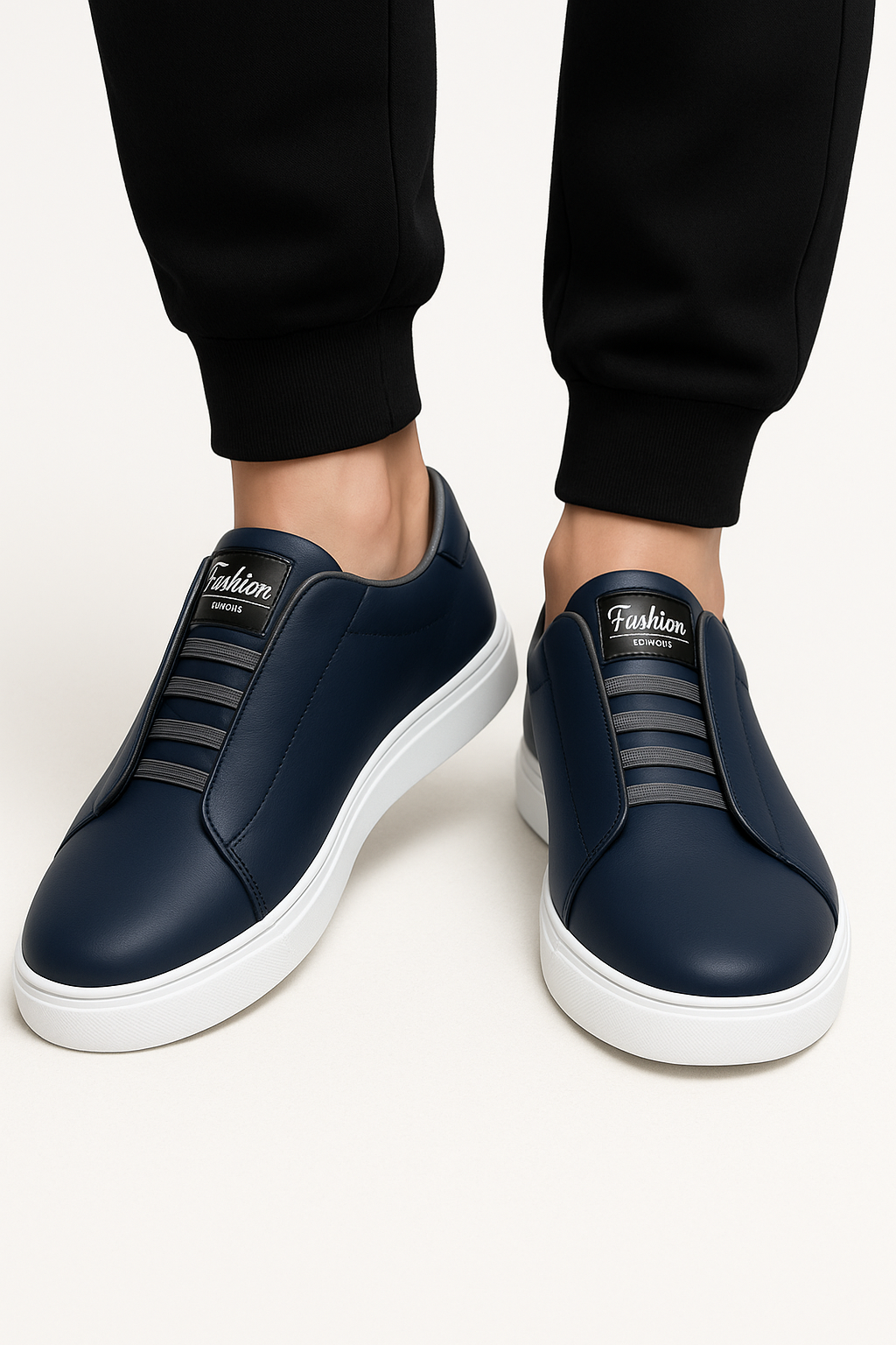 Vonni | Sneaker Uomo Slip-On con Elastici – Eleganza Minimal in 3 Colori - - Men's Shoes Shoes men - Concept Palermo