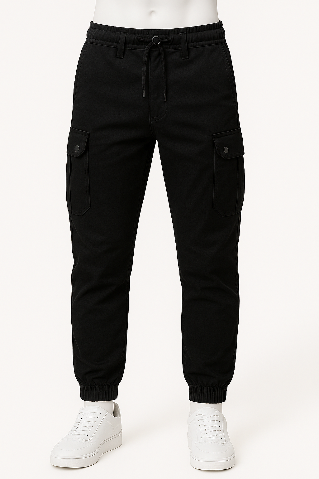 Raven | Pantaloni Jogger Cargo Uomo – Comfort Tattico con Stile Urbano - Nero - Men Casual & Sports Pants New Arrival - Concept Palermo