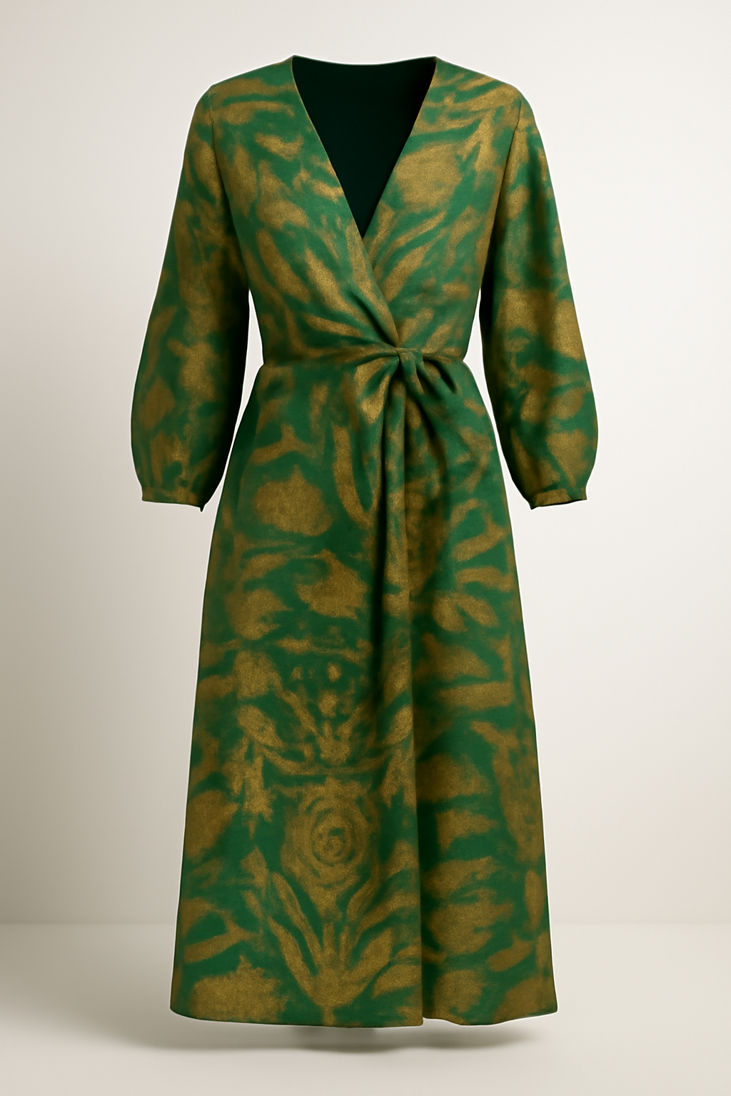 Galatea | Abito con stampa botanica vibrante: stile semplice in ogni colore - Verde - DRESS Dresses female dress Maxi dress Maxi Dresses - Concept Palermo