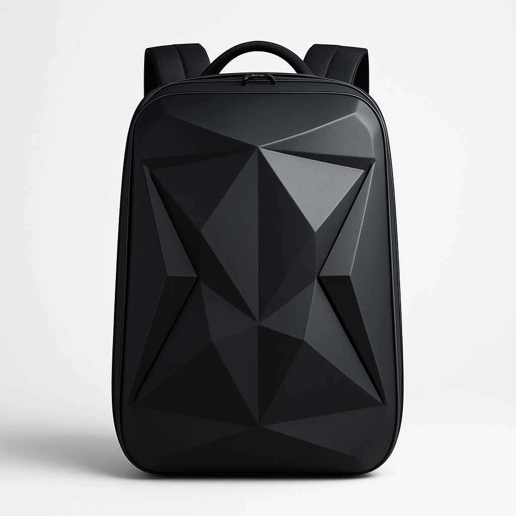 Jules | Zaino rigido impermeabile da viaggio con porta USB - Nero - Backpacks - Concept Palermo