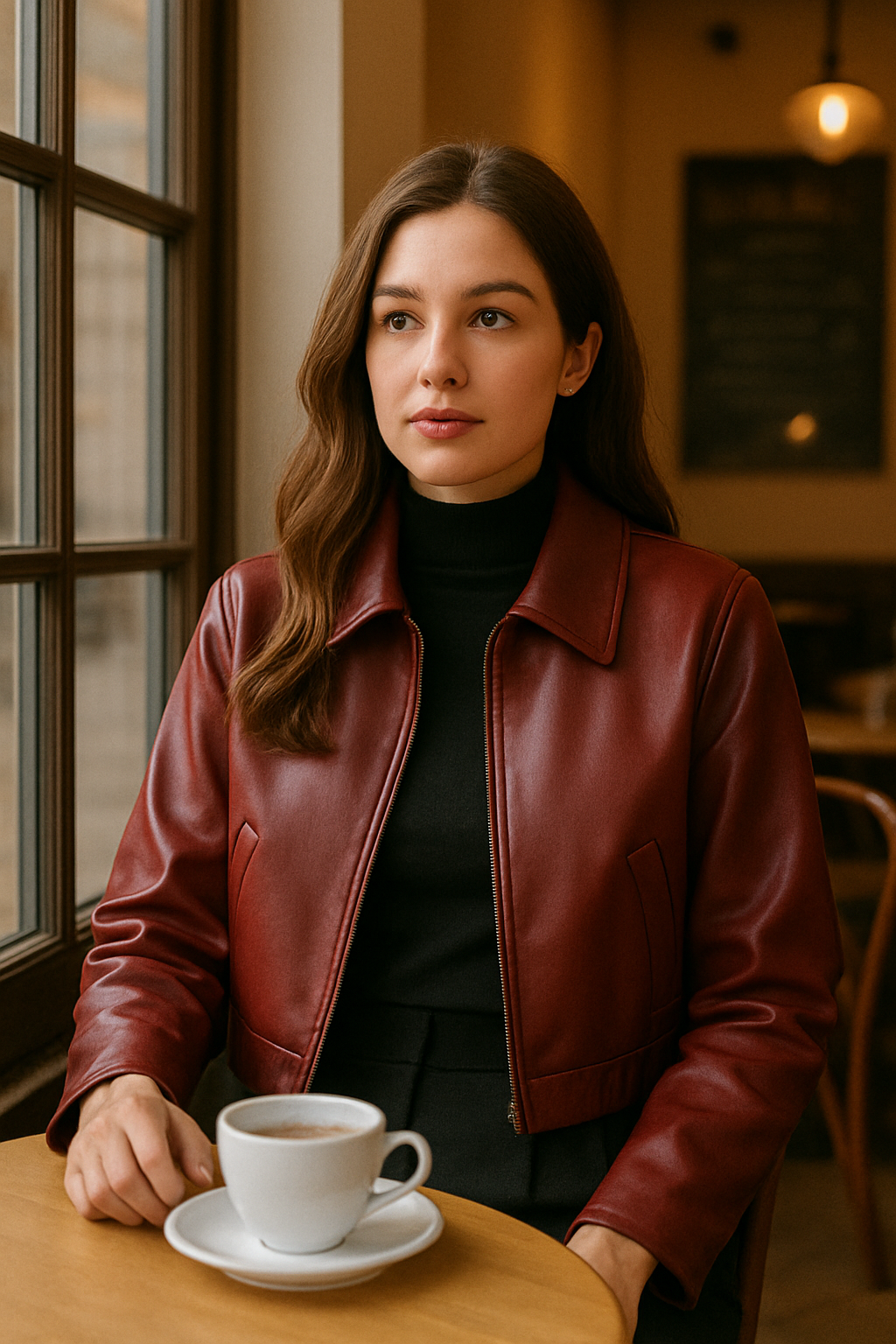 Nina | Giacca di pelle dallo stile urbano e raffinato - - coat coats coats for women female coat - Concept Palermo