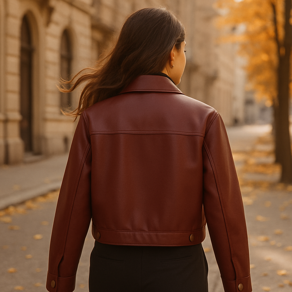 Nina | Giacca di pelle dallo stile urbano e raffinato - - coat coats coats for women female coat - Concept Palermo