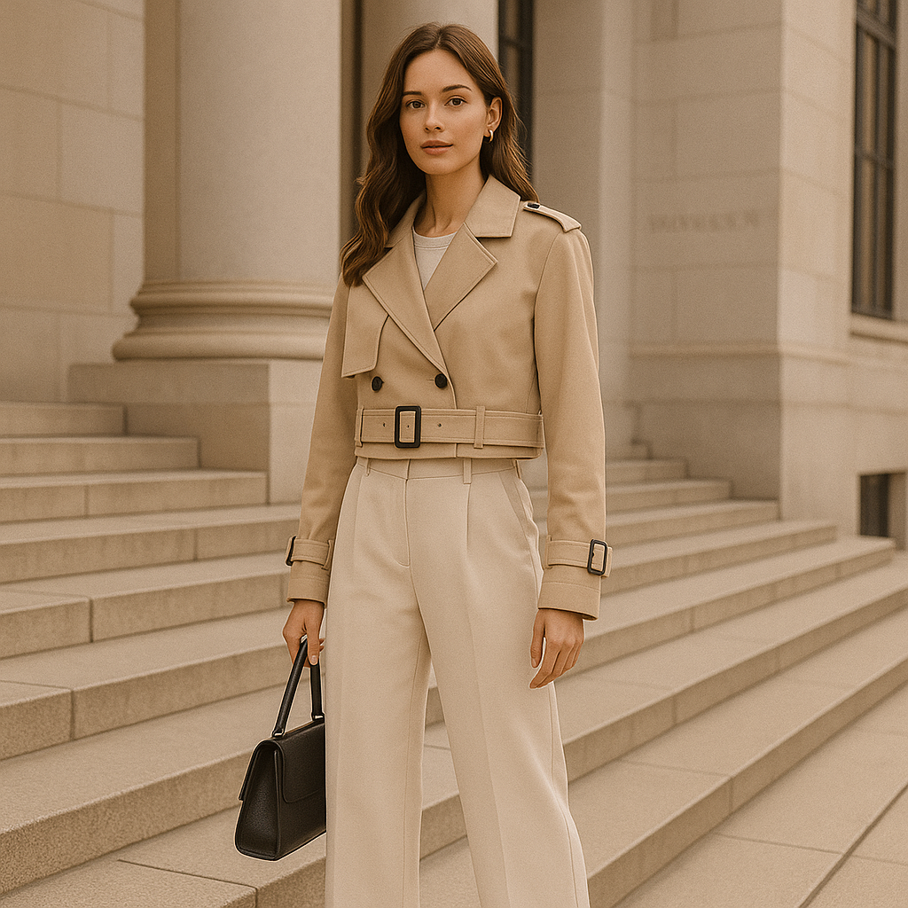 Lelia | Cappotto trench elegante con cintura - - coat coats coats for women female coat Jackets & Coats - Concept Palermo