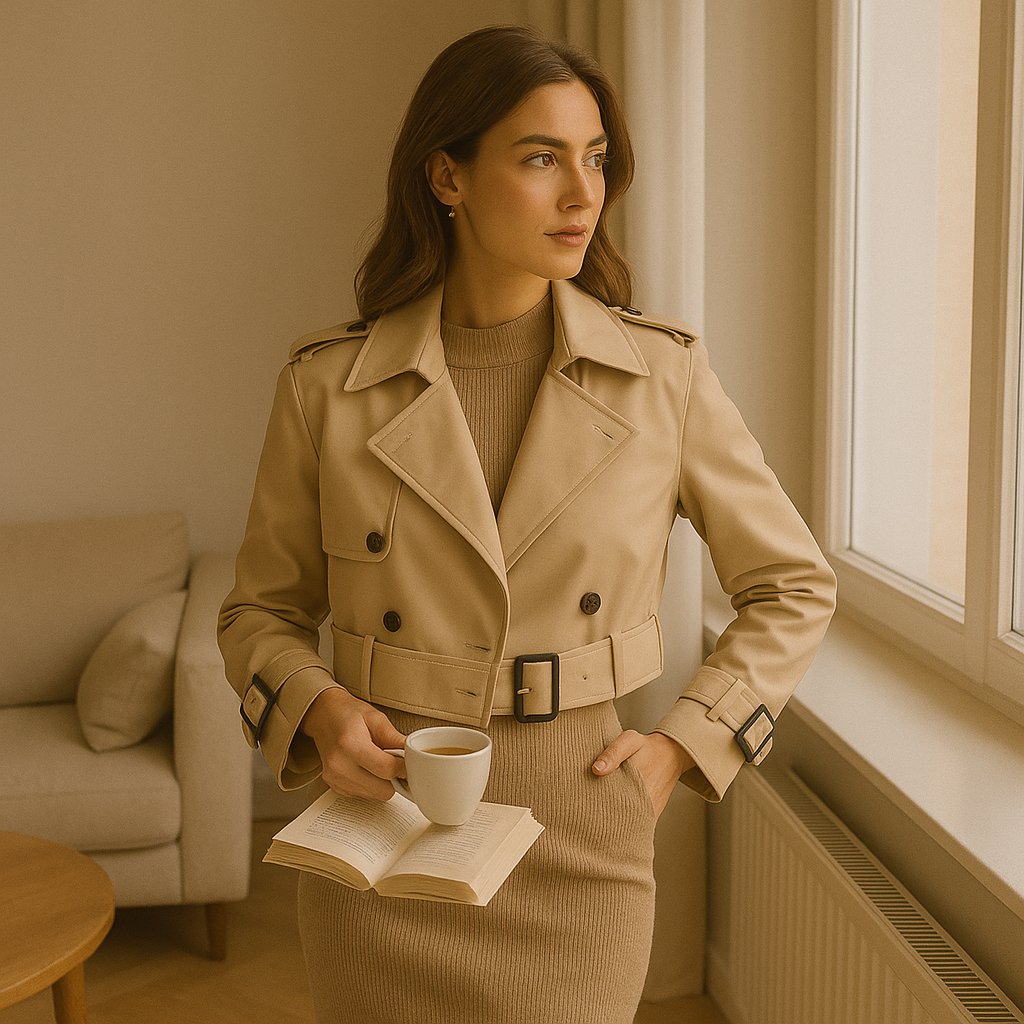 Lelia | Cappotto trench elegante con cintura - - coat coats coats for women female coat Jackets & Coats - Concept Palermo