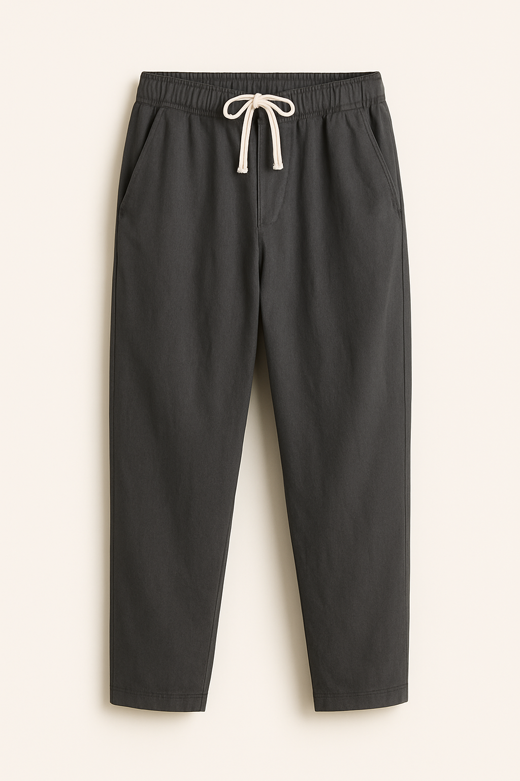 Nico | Pantaloni in lino – Vestibilità morbida, vestibilità aderente - Grigio Scuro - linen pants men's summer pants pants pants for men - Concept Palermo