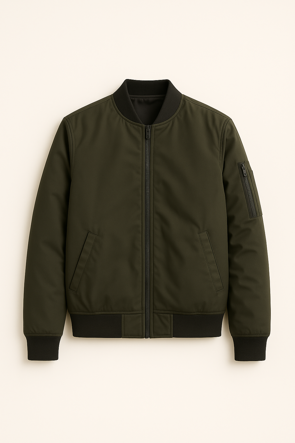 Finn | Giacca classica con cerniera - Minimalista. Maschile. Moderna. - Verde oliva - Jacket jacket for men Jackets Winter jacket men - Concept Palermo