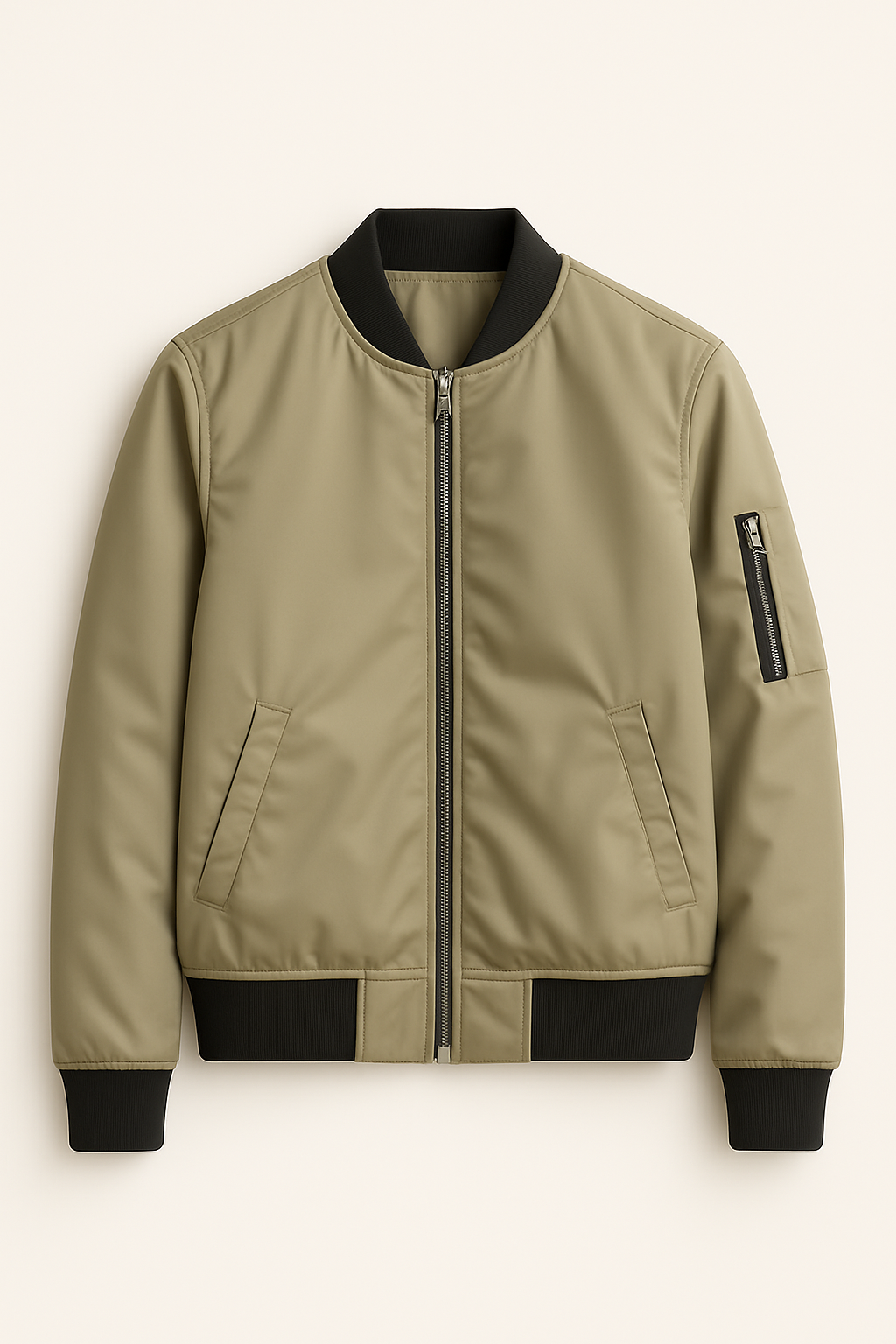 Finn | Giacca classica con cerniera - Minimalista. Maschile. Moderna. - Beige - Jacket jacket for men Jackets Winter jacket men - Concept Palermo