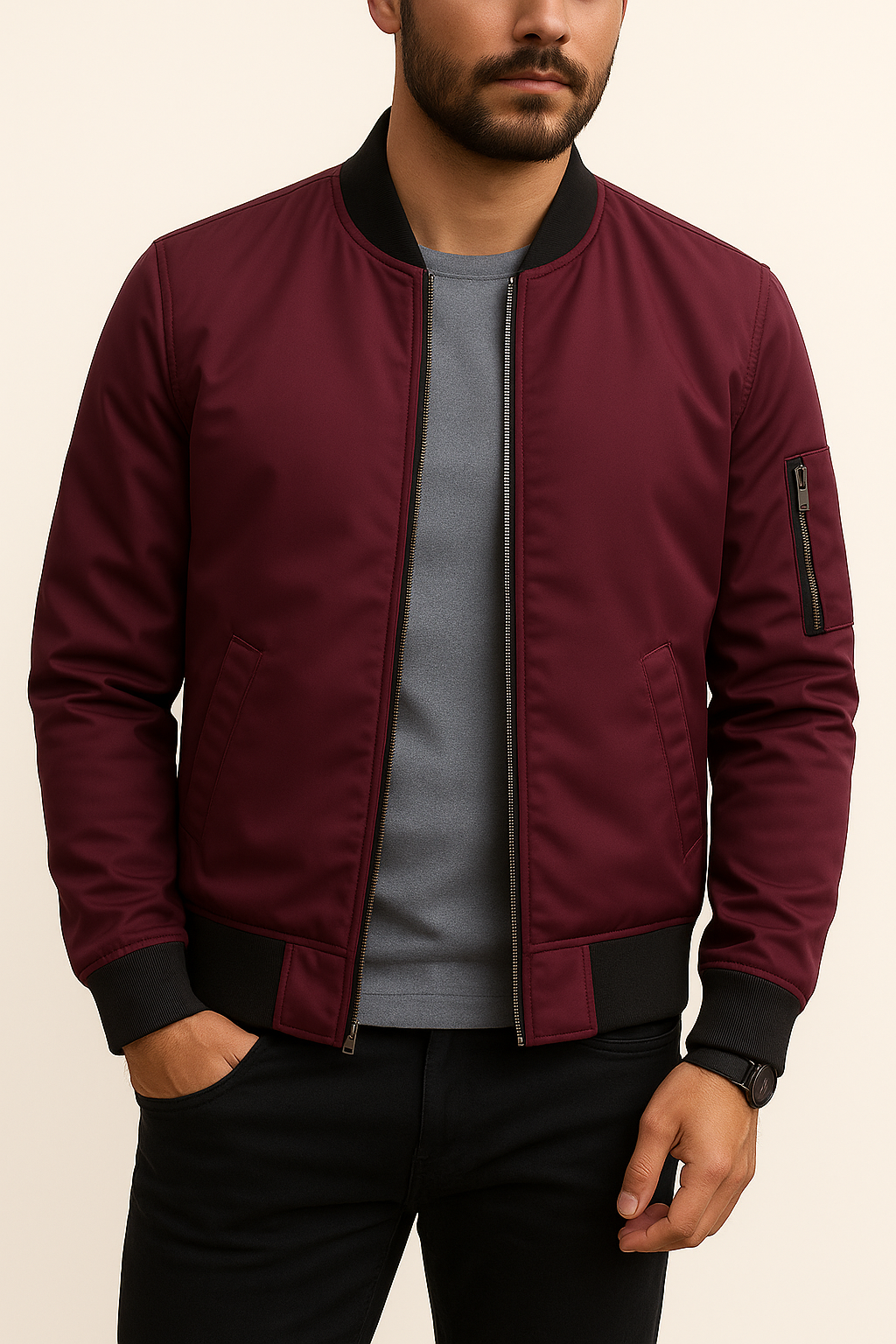 Finn | Giacca classica con cerniera - Minimalista. Maschile. Moderna. - - Jacket jacket for men Jackets Winter jacket men - Concept Palermo