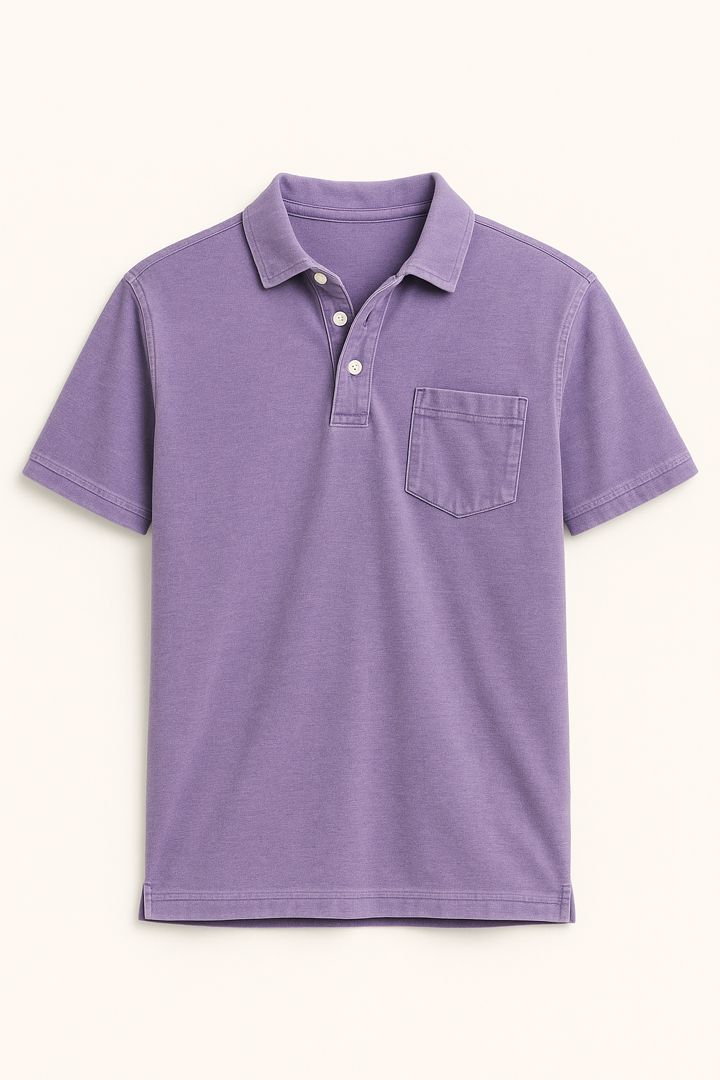 Samuel | Polo da uomo tinta in capo con taschino sul petto - Porpora - men's polo men's polo shirt Shirts und Polos - Concept Palermo