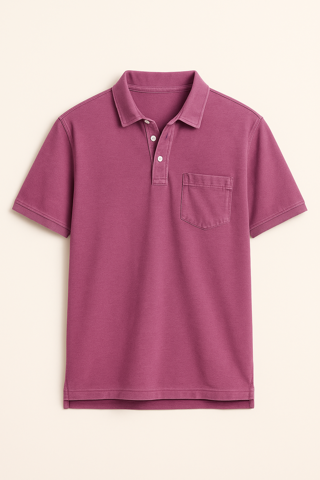 Samuel | Polo da uomo tinta in capo con taschino sul petto - Rosa - men's polo men's polo shirt Shirts und Polos - Concept Palermo