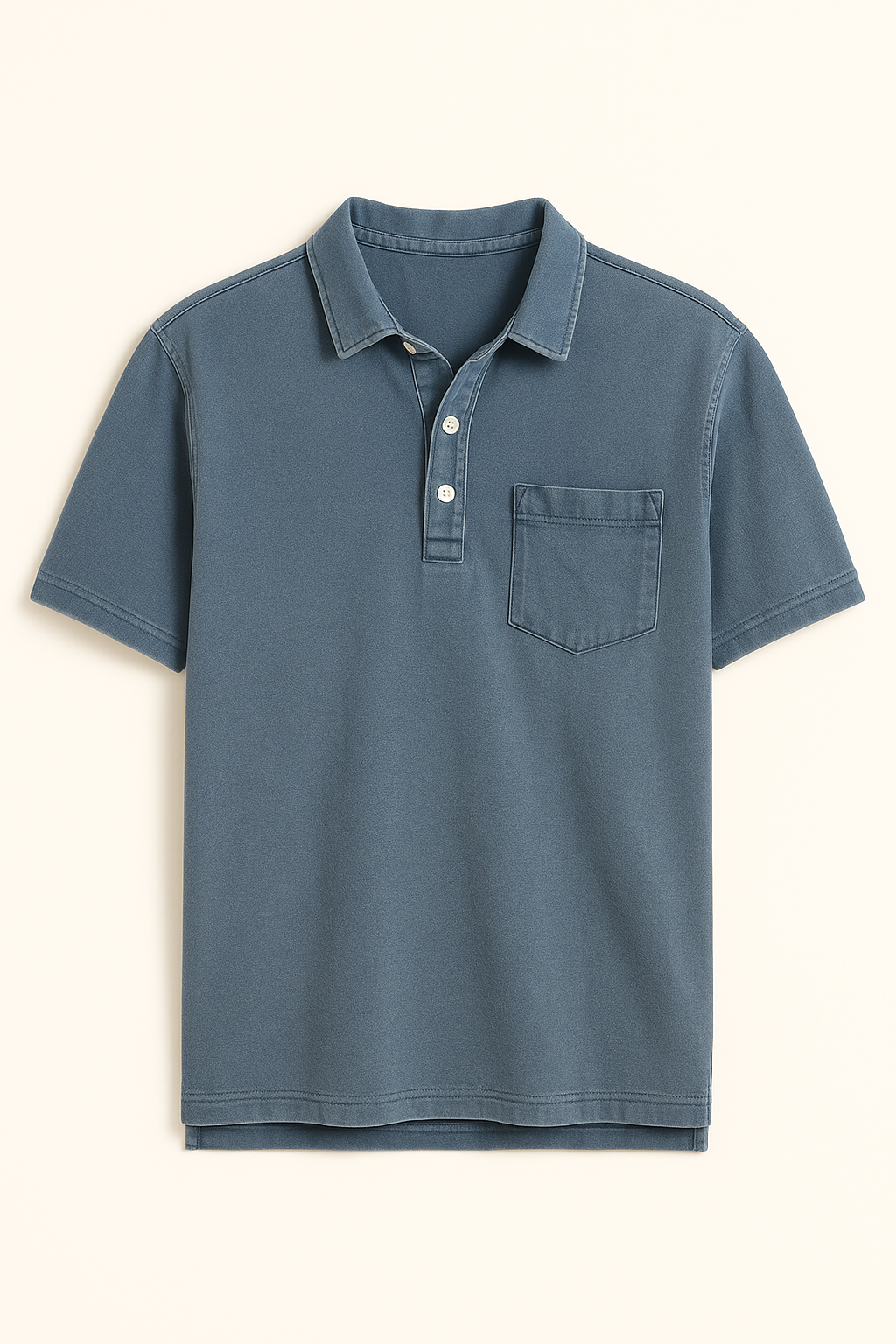 Samuel | Polo da uomo tinta in capo con taschino sul petto - Blu Marino - men's polo men's polo shirt Shirts und Polos - Concept Palermo