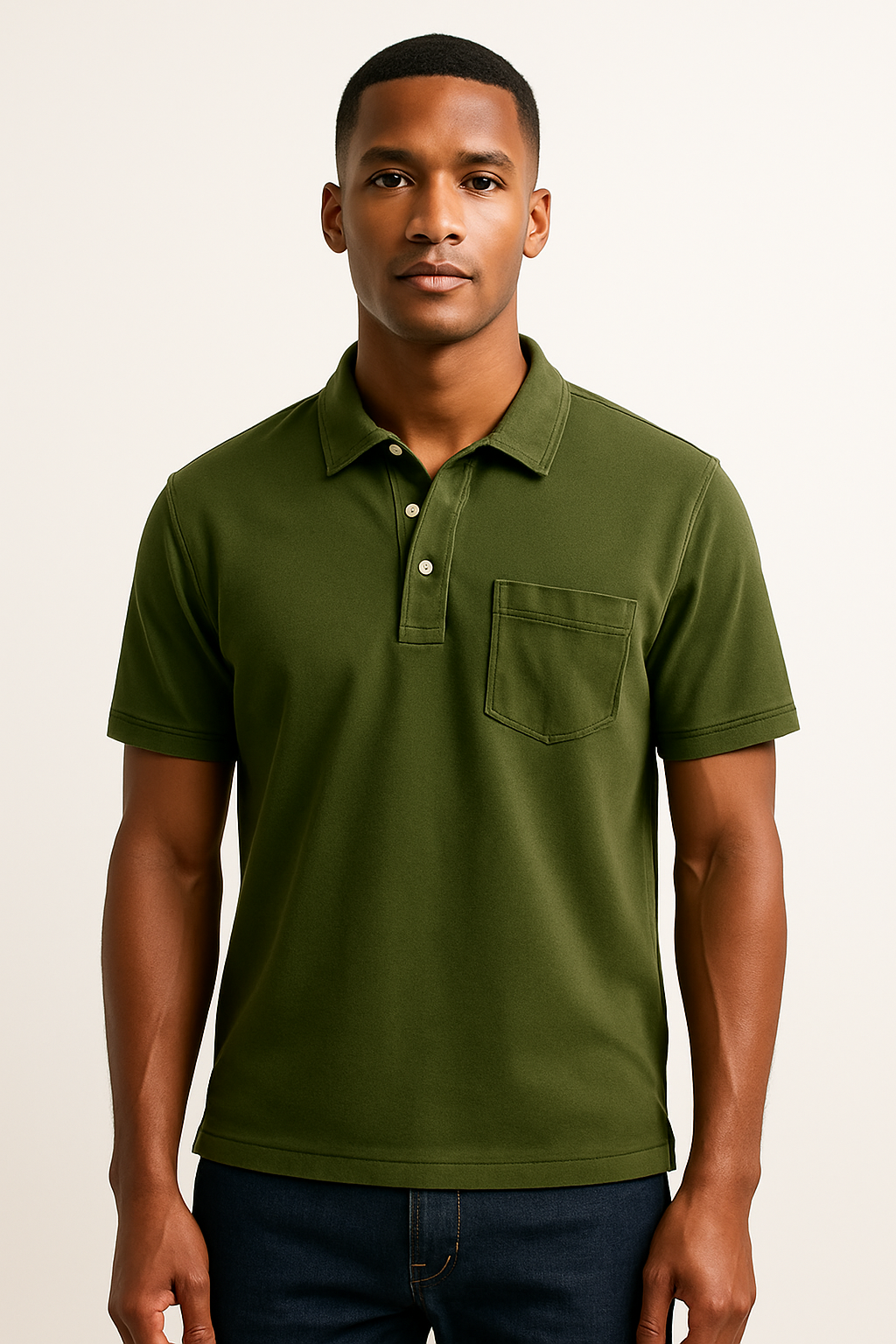 Samuel | Polo da uomo tinta in capo con taschino sul petto - - men's polo men's polo shirt Shirts und Polos - Concept Palermo