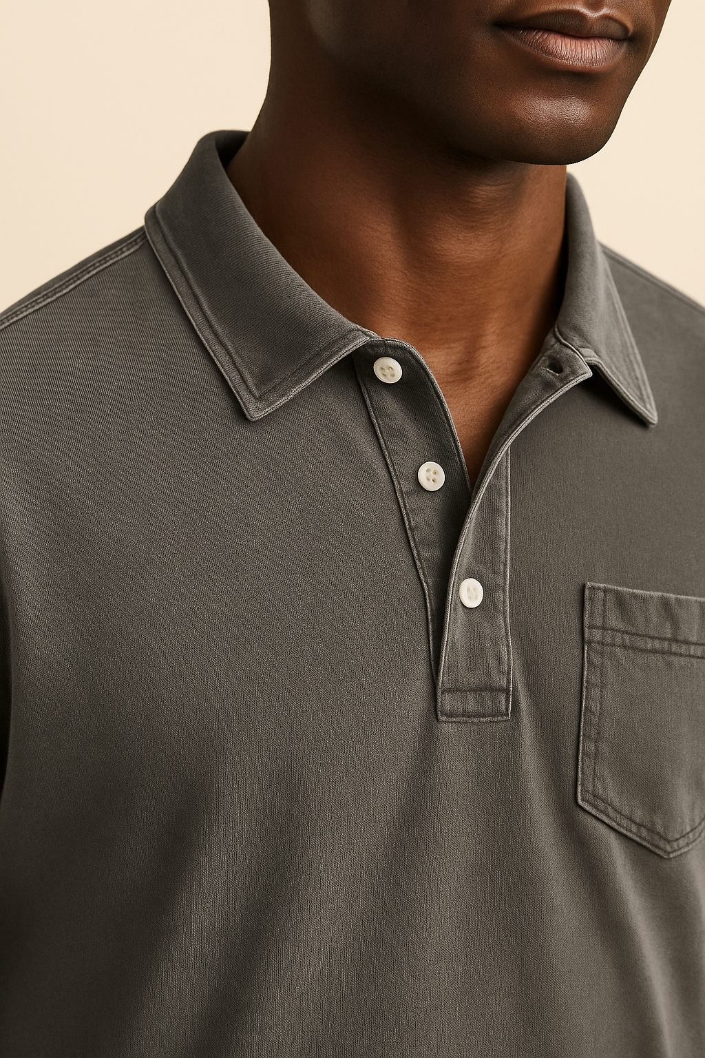 Samuel | Polo da uomo tinta in capo con taschino sul petto - - men's polo men's polo shirt Shirts und Polos - Concept Palermo