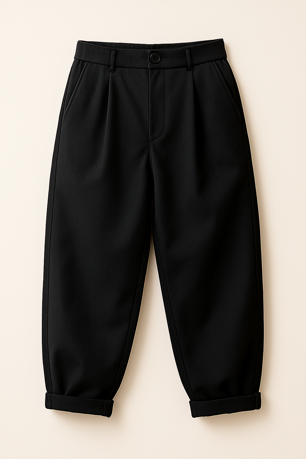 Maxim | Pantaloni jogger in misto lana strutturati - Il comfort moderno incontra lo stile sartoriale - Nero - Men Casual & Sports Pants men's summer pants pants pants for men - Concept Palermo