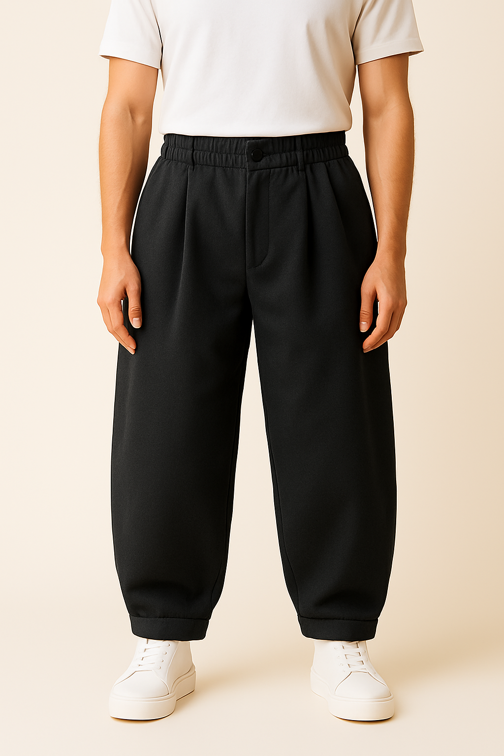 Maxim | Pantaloni jogger in misto lana strutturati - Il comfort moderno incontra lo stile sartoriale - - Men Casual & Sports Pants men's summer pants pants pants for men - Concept Palermo