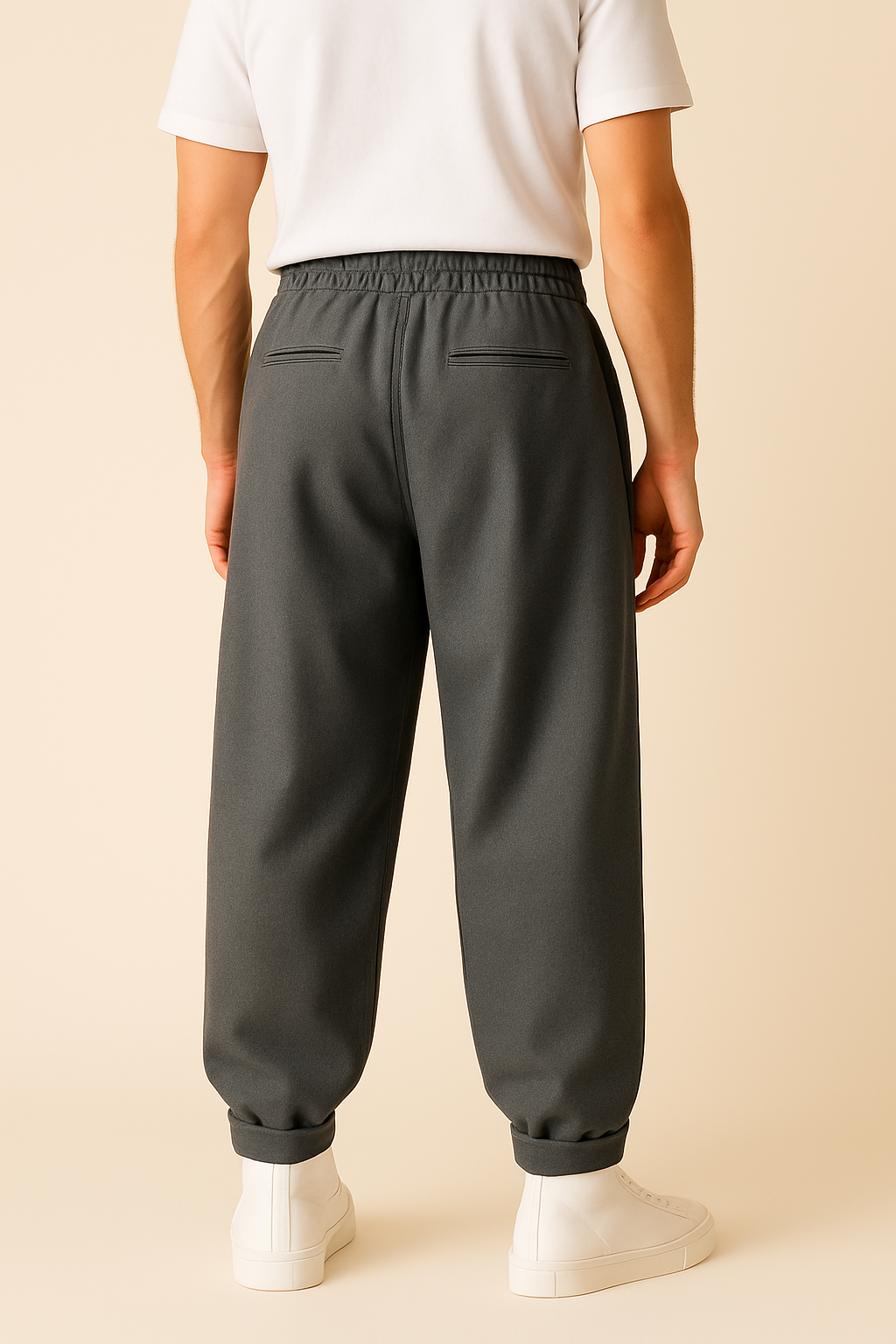 Maxim | Pantaloni jogger in misto lana strutturati - Il comfort moderno incontra lo stile sartoriale - - Men Casual & Sports Pants men's summer pants pants pants for men - Concept Palermo