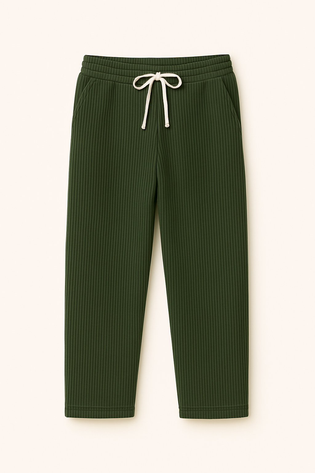 Rivano | Pantaloni da salotto a coste da uomo: comfort e stile - Verde - pants pants for men - Concept Palermo